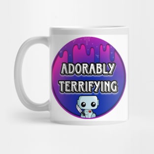 Adorably Terrifying Robot Mug